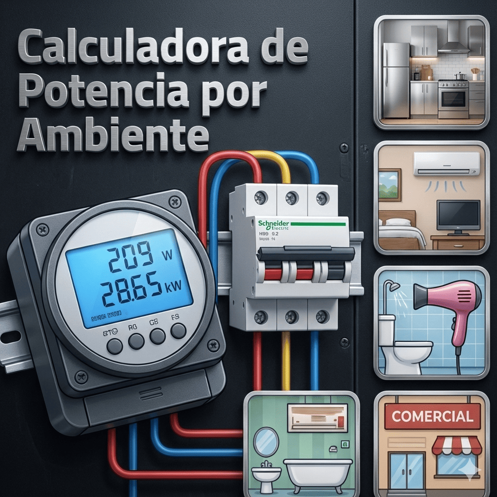 Ilustración de la calculadora de potencia por ambiente