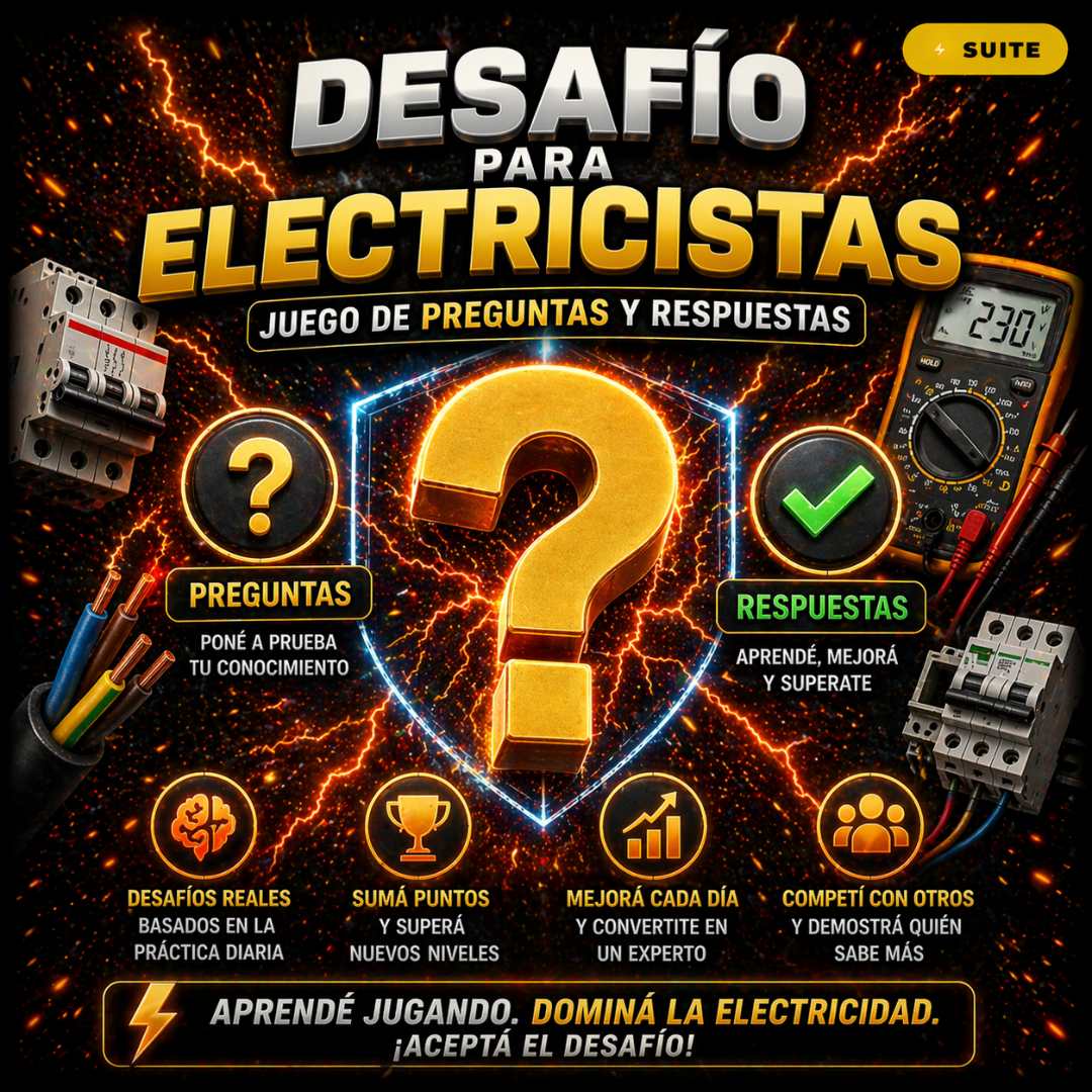 Presentación del juego de preguntas para electricistas