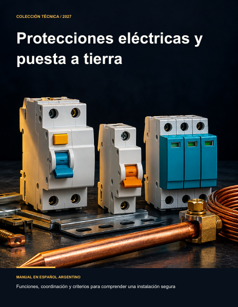 Portada de Protecciones eléctricas y puesta a tierra