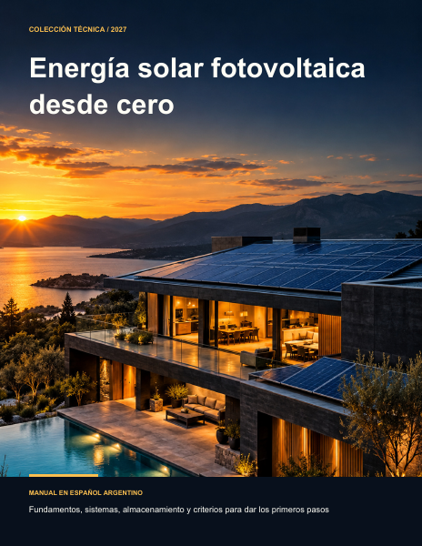 Portada de Energía solar fotovoltaica desde cero